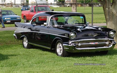 Hd Black 57 Chevy Wallpaper Muscle Cars Chevy Old Muscle Cars
