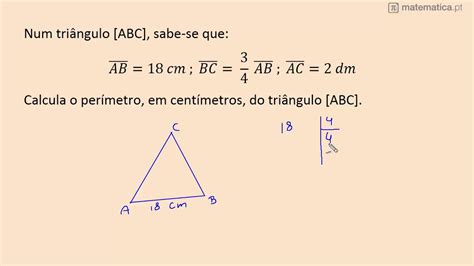 Calcular O Perímetro De Um Triângulo Youtube