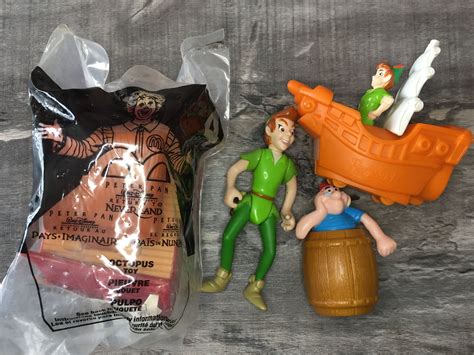Lot Of 4 Peter Pan Mcdonalds Happy Meal Toys By Sweetemotionvintages