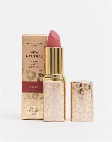 Revolution Pro New Neutrals Blushed Satin Matte Lipstick Tease Pink Matte Lipstick Lipstick