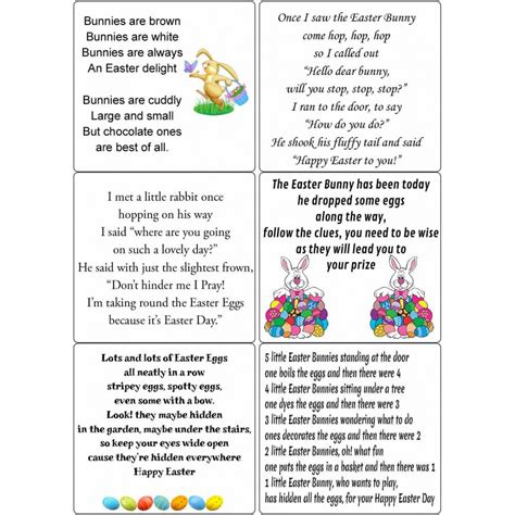 Peel Off Kiddies Easter Verses Sticky Verses For Cards And Crafts