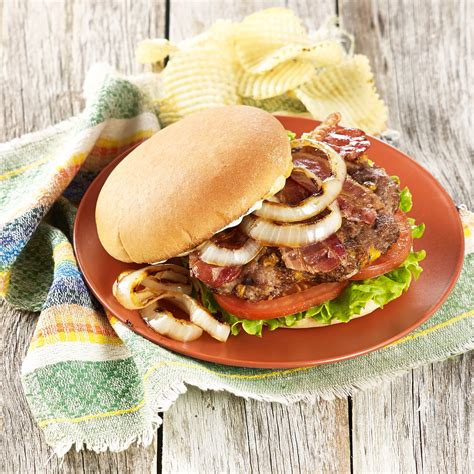 Texas Originals Smokey Bacon Burgers Recipe From H E B