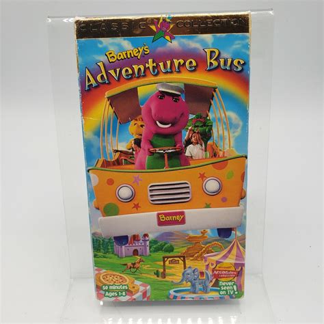 Barneys Adventure Bus Vhs Tape 1997 Classic Collection Kids 50 Minutes
