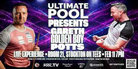 Ultimate Pool Experience With Gareth Potts Buy Tickets Ticketbud