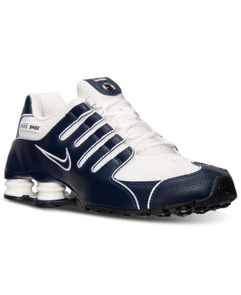 Lyst Nike Mens Shox Nz Running Sneakers From Finish Line In Gray For Men