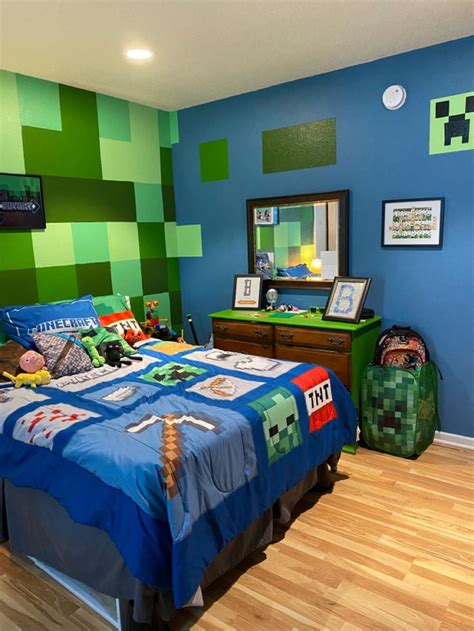 Minecraft Bedroom Minecraft Room Decor Minecraft Bedroom Decor