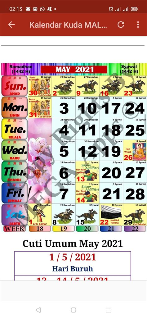 Kalendar Kuda Malaysia 2021 For Android Apk Download