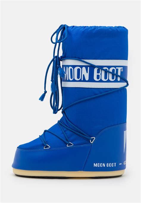 moon boot icon vinterstøvler electric blue blå zalando dk