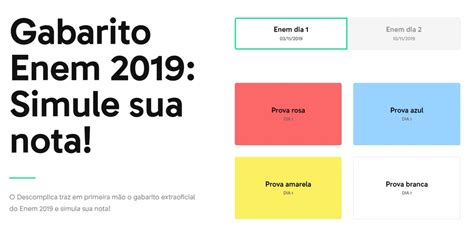 Neste primeiro domingo de provas, os participantes responderam a 45 questões sobre as disciplinas de linguagens, códigos e suas tecnologias e redação (língua portuguesa, literatura, língua estrangeira (inglês ou espanhol). Gabarito Enem 2019: como conferir as respostas da prova ...