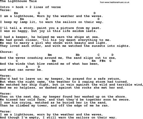 The Lighthouse Tale Bluegrass Lyrics With Chords