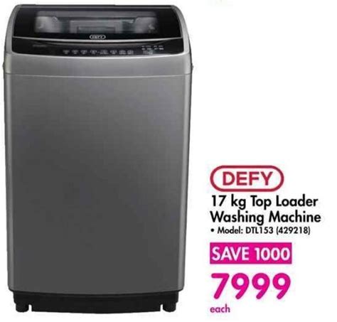 DEFY 17 Kg Top Loader Washing Machine Offer At Makro