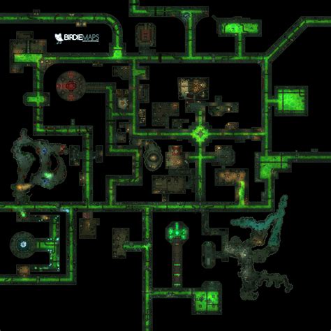 Huge Sewer System Map Thieves Hideout Or Ratmen Nest Ptolus