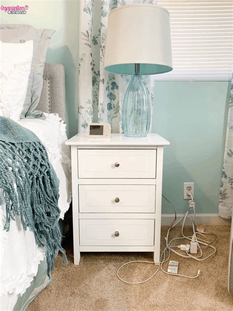 How To Easily Hide Bedside Cords Organization Obsessed