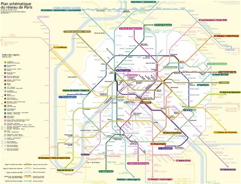 Paris Métro Subway Maps Worldwide Lines Route Schedules