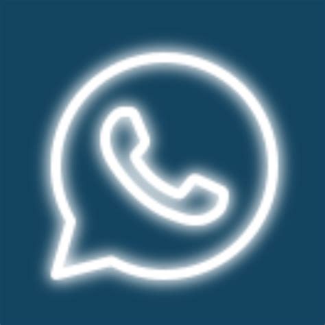 Neon Blue Whatsapp Logo In 2021 Whatsapp Logo