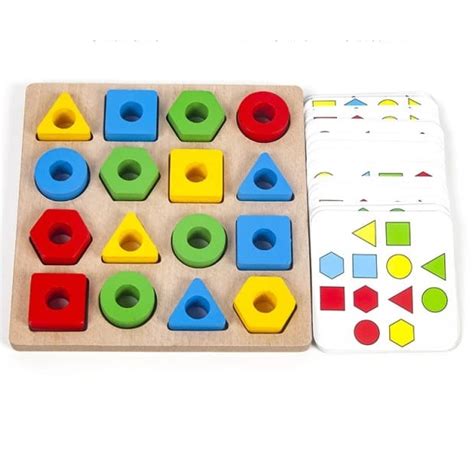 Shape Geometry Pairing Wooden Block Game 172 Buy Educational Toys