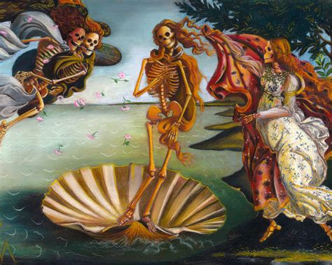 Skelly On The Half Shell Renaissance Skeleton Venus On The Etsy