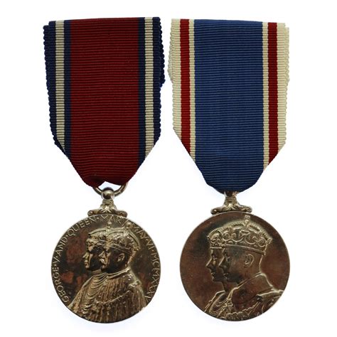 1935 George V Silver Jubilee And 1937 George Vi Coronation Medal Pair