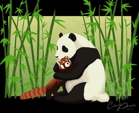Panda Hugs By Mysticpandamama On Deviantart