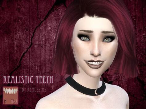 Sims 4 Ccs The Best Realistic Teeth By Remus Sirion