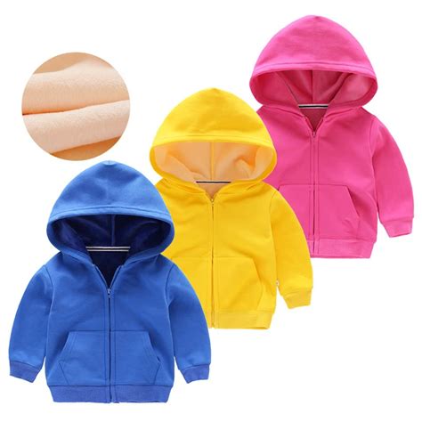 New 2018 Spring And Autumn Jackets For Boys Girls Active Solid Color