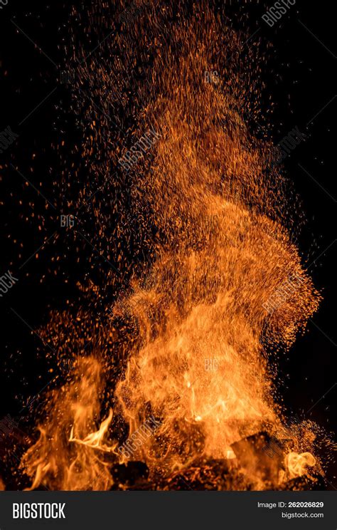 Fire Sparks Particles Image And Photo Free Trial Bigstock