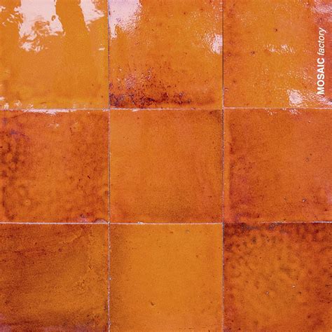 Burnt Orange Tiles Mosaic Factory Orange Tiles Rustic Tile