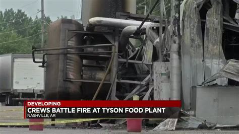 Officials Investigating Fire At Tyson Plant
