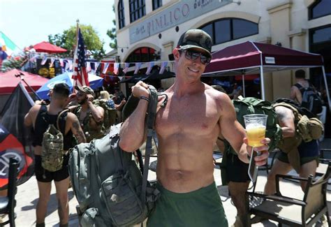 Marines March Through Houston In Their Undies For A Cause