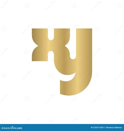 logotipo das iniciais do alfabeto yx xy x e y ilustração do vetor ilustração de companhia