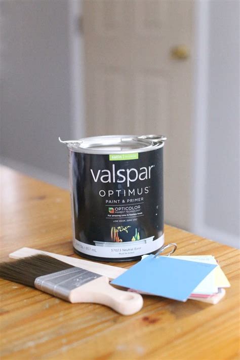 Purchase 3 cans one free like pink on march 17 but once i started painting blue paint it too light looked white. How to Paint a Door - 31 Days of Color with Valspar + Ace ...