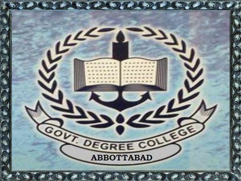 Govt Girls Degree College No1 Abbottabad Abbottabad