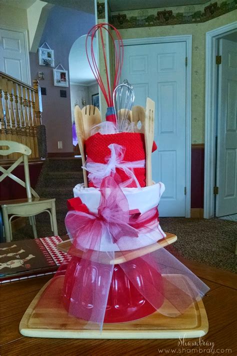 Your gift to the bride doesn't have to be a typical, run of the mill item. Shambray: Recipe and Kitchen Themed Bridal Shower