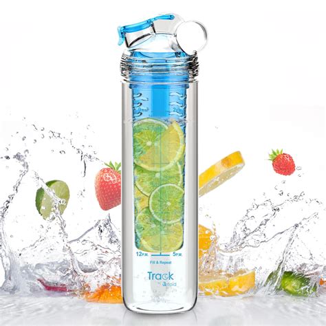 800ml Tritan Sport Water Fruit Infuser Bottle Full Length Infusion Rod