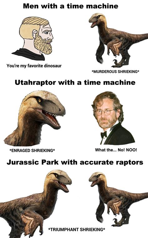Jurassic Park With Feathered Raptors Jurassic Park Know Your Meme