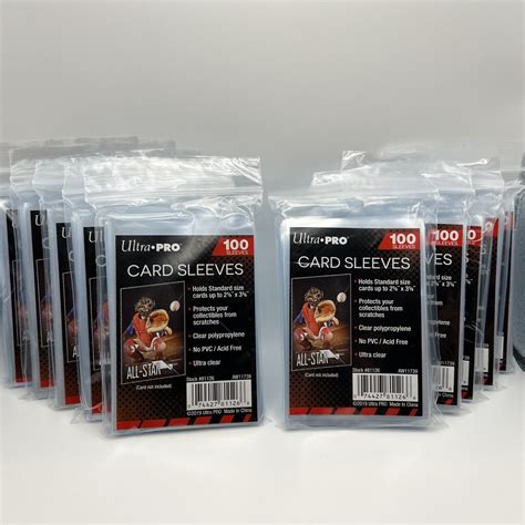 Ultra Pro Penny Card Soft Sleeves 10 Packs Of 100 For Standard Sized