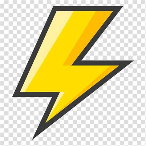 Yellow Lightning Artwork Lightning Bolt Symbol Lighting Transparent