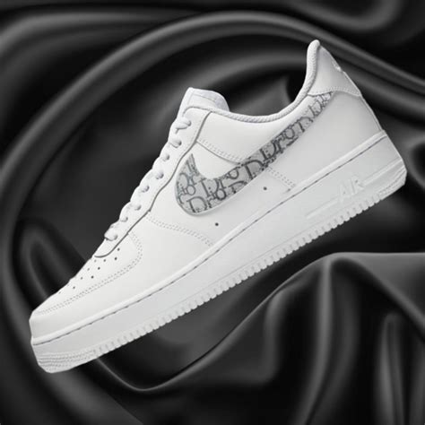 Nike women's air force 1 flyknit low basketball shoes. Nike Air Force 1 'Dior Swoosh' | THE CUSTOM MOVEMENT