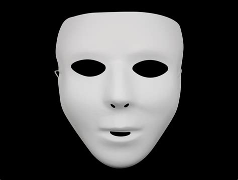 S59116 White Face Mask