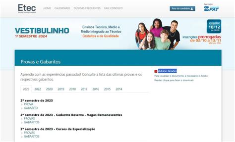 Provas Anteriores Das Etecs