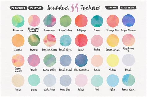 Watercolor Swatches Illustrator Free At Explore