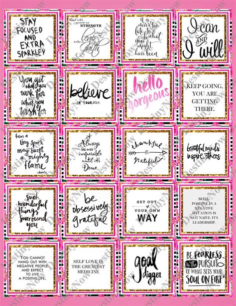 Sparkling Pink Vision Board Quotes For A Boutique Vibe