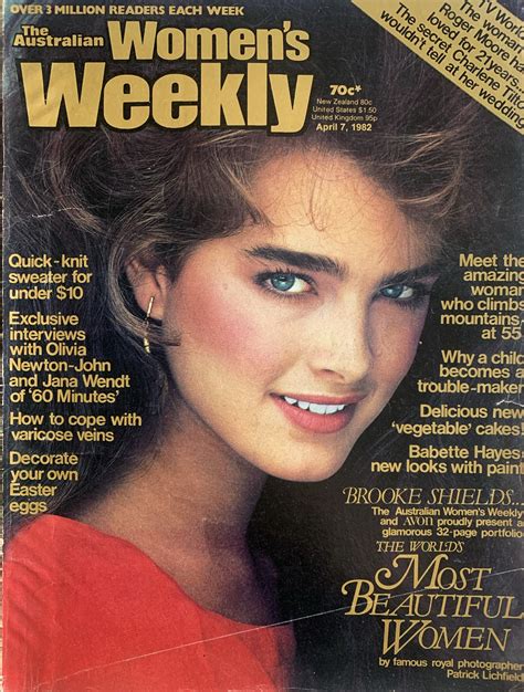 Brooke Shields Covers Womens Weekly Magazine Australia 7 April 1982