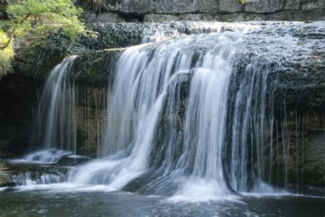 Herisson Waterfalls In Jura Stock Image Image Of Stone France 130180087