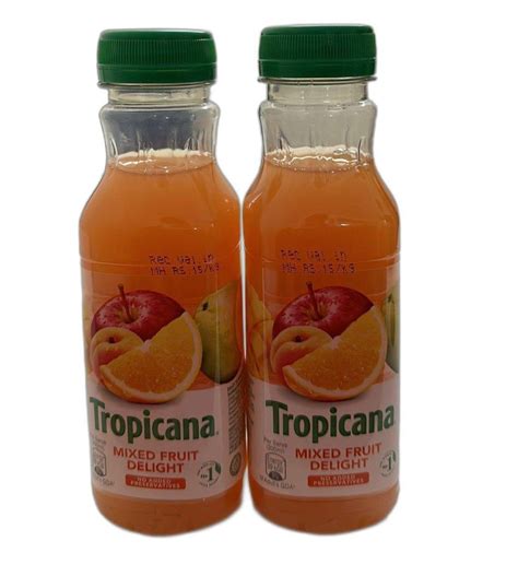 Yellow Tropicana Mixed Fruit Delight Packaging Size 200ml Packaging