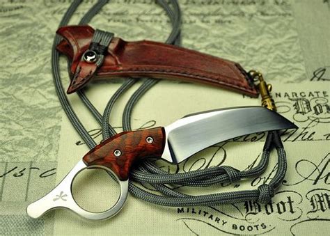 2 Magnus Axelson Flickr Snake Wood Neck Knife Karambit Cool