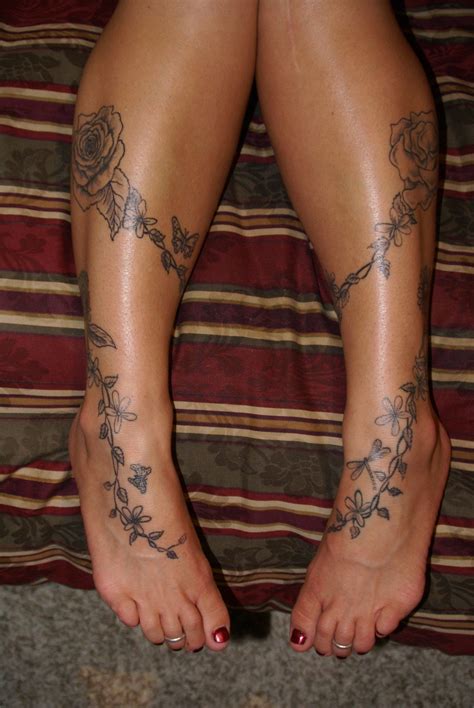 Leg Ankle Foot Tattoo Leg Tattoos Women Ankle Foot Tattoo Wrap