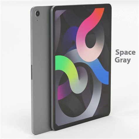 Apple Ipad Air 4 Space Gray Color 3d Cgtrader