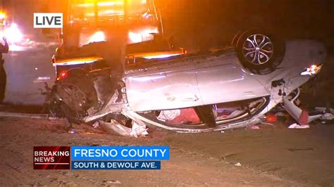 driver killed in rollover crash in fresno county abc30 fresno