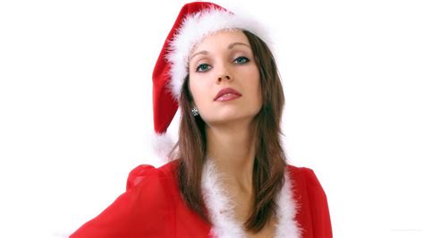 デスクトップ壁紙 1920x1080 px 綺麗な クリスマス 贈り物 女の子 休日 メリー モデル サンタ 雪 木 冬 女性 1920x1080